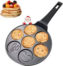 Cook until edges are set, first sides are golden. 10 5 Inch Pancake Griddle Pancake Maker Cake Egg Cooker Skillet Mini Crepe Maker For Kids Vinchef Pancake Pan Nonstick 100 Pfoa Free Coating 4 Mold 10 5in Small Appliances Kitchen Dining Eudirect78 Eu