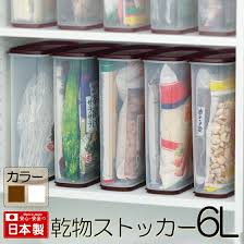 楽天市場 乾物ストッカー 6l 安心日本製 食品保存容器 食品パック 食品収納 冷蔵庫整理 乾燥剤入り 海苔保存 梅雨対策 蓋付 クリア スリム イノマタ化学 inomata 小物専科 しもやま 楽天市場店 食品保存容器 海苔 保存 保存容器