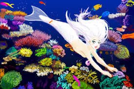 Maybe you would like to learn more about one of these? Coral Reef Mermaid By A Border On Deviantart