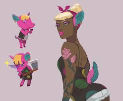 Meisterc Animal Dude Designs For Pashmina Fuschia Fauna Animal Crossing Fan Art Animal Crossing Game Animal Crossing