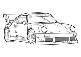 Porsche 917 coloring page for adults and kids. Cars Coloring Pages 100 Free Coloring Pages