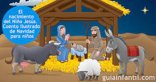 En el portal de belén el niño recién nacido para liberar al mundo ha sido bien venido. El Nacimiento Del Nino Jesus Cuento Ilustrado De Navidad Para Ninos