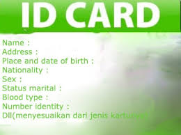 Salam sejahtera untuk kita semua. Contoh Identity Card Dalam Bahasa Inggris Lengkap Studybahasainggris Com