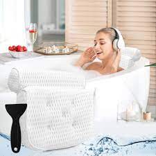Bathtub tray and bath pillows for tub: Buy Bath Pillow Bathtub Pillow Bath Pillows For Tub With Neck Head Shoulder And Back Support 4d Air Mesh Spa Pillow For Bath Extra Thick Soft And Quick Dry