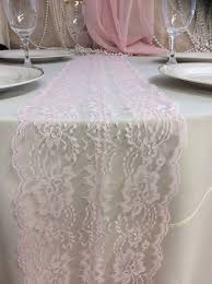 5ft 10ft Blush Pink Lace Table Runner Blush By Lovelylacedesigns Lace Table Runners Pink Table Decorations Wedding Table Pink