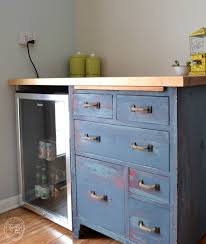 Pin By Stephanie Ward On Apartment Bakers Cabinet Mini Fridge Cabinet Diy Cabinets