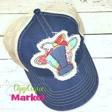 Machine Embroidery Applique Design Cow Bandana Hat Patch Etsy In 2021 Applique Market Hat Patches Hat Embroidery Machine