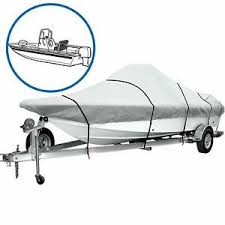 Details About Icover Heavyduty V Hull Boat Cover 17ft 24ft L Beam Width Up To 102in Grey B7302