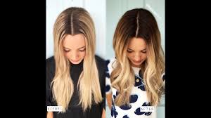 Ombre hair is a coloring effect in which the bottom portion of your hair looks lighter than the top portion. Demarcation Line To Melted Blonde Formula Included Youtube