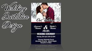 Create your own wedding invitation cards in minutes with our invitation maker. How To Design A Simple Yet Cute And Professional Wedding Invitation Card Photoshop Tutorial Youtube