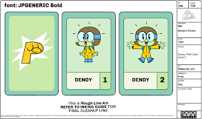 The fact that it changed to a red font color instead of a black. Julia Srednicki I Drew So Many Pow Cards For Dendy S Power Here S