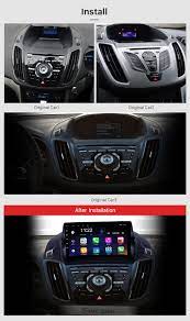 Android 10 0 9 Inch Hd Touchscreen Gps Navigation Radio For 2013 2016 Ford Escape With Bluetooth Usb Wifi Aux Support Backup Camera Carplay Swc