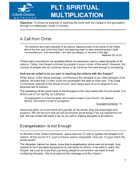 spiritual multiplication catholic christian outreach