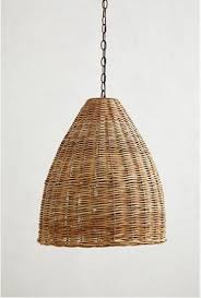 High Low A Trio Of Woven Wicker Pendant Lights Remodelista Wicker Pendant Light Rattan Lamp Pendant Lamp