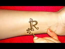 Diy R Letter Henna Tattoo Alphabet R Letter Mehndi Design Youtube Alphabet Tattoo Designs Mehndi Designs For Girls Stylish Mehndi Designs