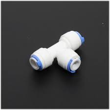 2pcs 1 4 3 8 Same Diameter 3 Spliter Tee Tube Quick Connector Water Connection Push Fit Water Purifier Part Water Purifier Reverse Osmosis System Purifier