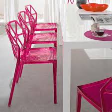 Calligaris Alchemia Colorful Stacking Dining Chair Set Of 2 Stacking Dining Chair Acrylic Dining Chairs Calligaris