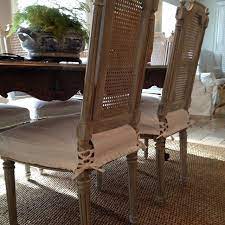 Alison Seeger On Instagram Antique Caned Back Dining Chairs Wearing Their New Whitedenim Seat S Dining Chairs Dining Chair Slipcovers Slipcovers For Chairs