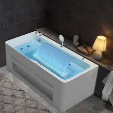 There is nothing more relaxing than a nice warm tub, jets massaging my aching muscles away. Homary 30 X 20 Freestanding Whirlpool Acrylic Bathtub With Light Wayfair