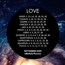 Special touches at home enhance your comfort zone and invite you to enjoy your down. Best Days For Your Zodiac Sign In September 2020 Kyle Thomas Astrology