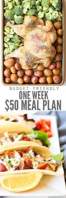A 50 Meal Plan For A Family Of Four Covers Clean Eating And Easy Recipes For Brea Healthy Recipes On A Budget Clean Eating Breakfast Clean Eating Grocery List