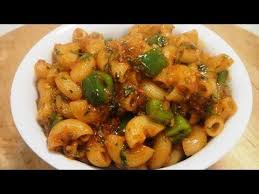 Chilli Capsicum Macaroni Indian Food Recipes Vegetarian Indian Veg Recipes Pasta Recipes Video