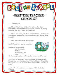Blog Not Found Teacher Checklist Meet The Teacher Beginning Of School