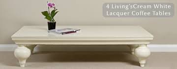 Low profile for a clean modern look, our subtle softly shaded ivory tray in velvet matte or gloss luster lacquer is synonymous with style. White Lacquer Coffee Tables Chinese Living Room Furniture 4living