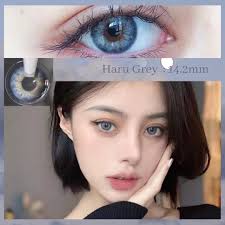 JEUCONS HARU GREY DIA: 14.2mm COLOUR: BROWN, GREY  这是一款不挑人不挑眼型不挑场合，大部分人都适合的混血款😍上眼非常自然的混血色，搭配个淡妆，整个眼神都不同了