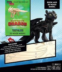 A lot of dragons can be tamed and have human companions. Dreamworks How To Train Your Dragon Hidden World Toothless Book And 3d Wood Tv Movie Character Toys Toys Hobbies