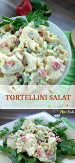 tortellini salat auf rucola oder als beilage zu gegrilltem meinestube rezept rezepte huhnchenrezepte tortellinisalat