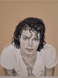 Charcoal Drawing Michael Jackson