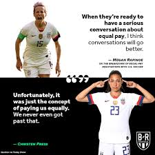 Megan anna rapinoe is an american professional soccer player who plays as a winger and captains ol reign of the national women's soccer leag. 360sources No Twitter Imagine Messi And Cristiano Getting Paid The Same Amount Of Money As Megan Rapinoe Just Think About It Logic Doesn T Add Up