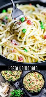 This Authentic Pasta Carbonara Recipe Is An Easy Spaghetti Carbonara Made With A Creamy Sauce Of E Pasta Carbonara Recipe Easy Carbonara Recipe Carbonara Pasta