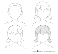 28 albums of easy anime hair drawings for beginners explore. How To Draw Anime And Manga Hair Female Animeoutline