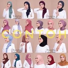 Kumpulan animasi muslimah untuk power point. Tudung Sarung Bawal Lazy Ruffel Cotton