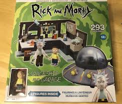 Mcfarlane Rick And Morty Spaceship And Garage Construction Set 293 Pieces Garage Construction Rick And Morty Playset