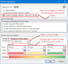 Select Options To Apply Conditional Formatting In Pivot Table Pivot Table How To Apply The Selection