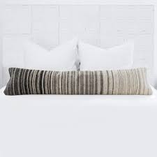 Black And White Lumbar Throw Pillows Black And White Lumbar Pillow Striped Pattern The Citizenry Lumbar Pillow Long Lumbar Pillow Decorative Pillows