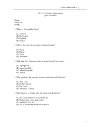 As a teenager, she transitioned to a successful career as a singer with the pop singles o dio mio, first name. Cls2133 Literary Appreciation Quiz Slavery