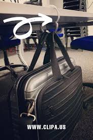 Head Out On Your Next Business Trip With A Clipa The Clipa Is A Lightweight Circular Bag Hanger That Holds Bags Or Backpacks Bag Hanger Purse Essentials Bags