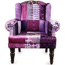 And it is so comfy, even when sitting sideways. Purple Patchwork Armchair Ishka Patchwork Armchair Armchair Armchair Furniture