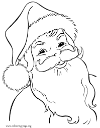 Santa comes to deliver presents but once a year. Christmas Happy Santa Claus Coloring Page Santa Coloring Pages Christmas Coloring Books Coloring Pictures For Kids