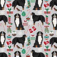 Like most dogs, the bernese mountain dog responds well with a lot of positive reinforcement from treats. Christmas Dogs Fabric Bernese Mountain Christmas Holiday Dog Etsy Christmas Dog Dog Holiday Bernese Mountain Dog