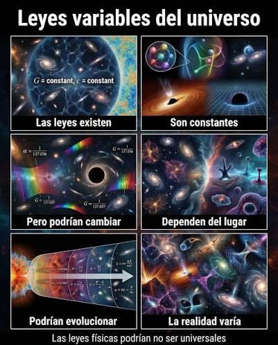 LAS LEYES DE LA FÍSICA SON REALMENTE CONSTANTES? En la física moderna, se  asume que las leyes fundamentales son universales. Sin embargo, algunos  modelos sugieren que las constantes físicas podrían variar. Por