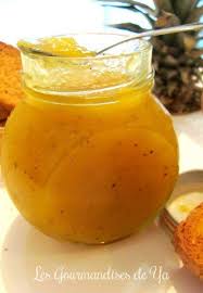 Confiture A L Ananas Aux Pommes Et Puree De Fruits De La Passion Confiture Ananas Confiture Gourmandise