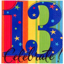 Happy Birthday Card For 13 Year Old Boy Number 13 Image Teenager Happy 13th Birthday Clipart Clipart Kid Happy 13th Birthday Birthday Napkins 13th Birthday