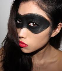 Halloween makeup-- #catwoman mask