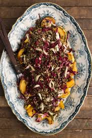 Radicchio Salad With Lentils And Roasted Acorn Squash Naturally Recipe Lentil Recipes Healthy Radicchio Salad Acorn Squash