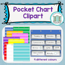 Colourful Pocket Chart Clipart